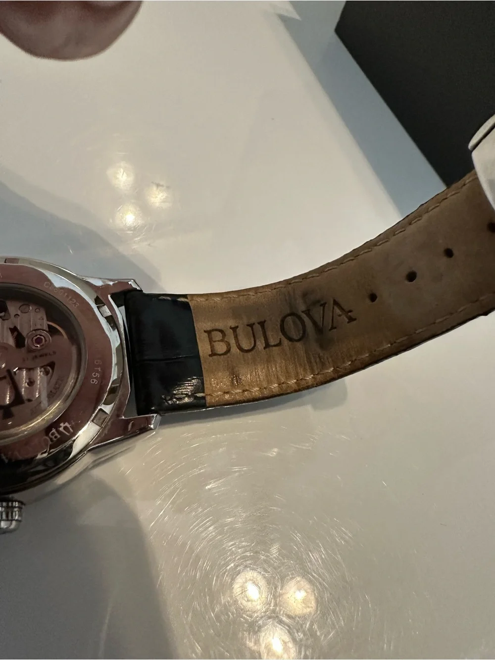 Bulova Sutton 96A135 Automatic 21 Jewel Open Heart Men’s Watch Box